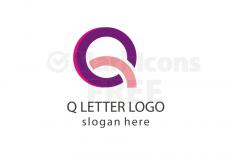 Abstract letter q logo design free